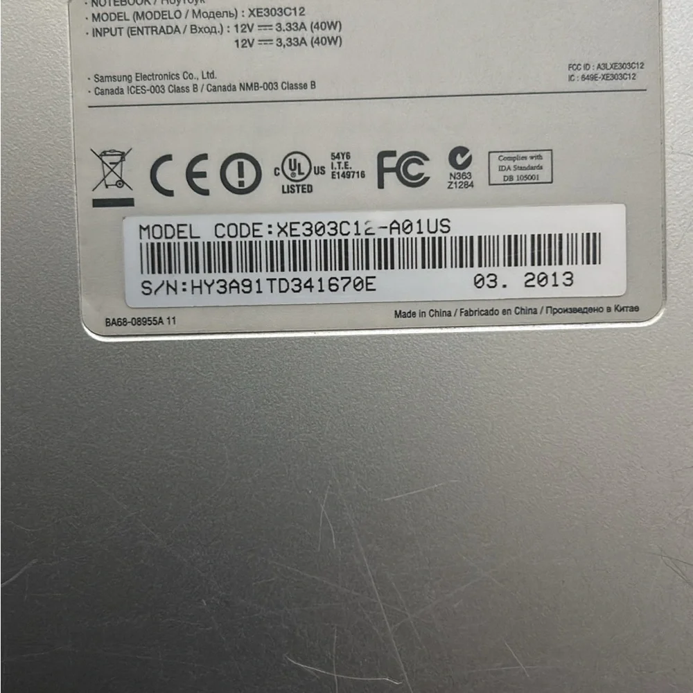 Samsung sleek chromebook